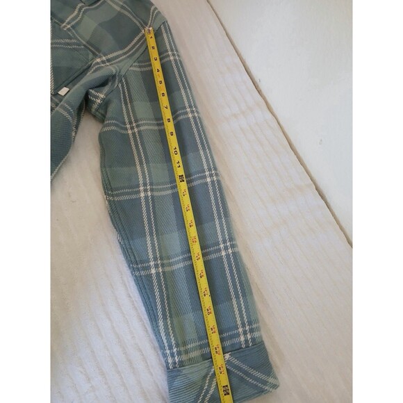 Pladra Plaid Flannel Shirt Womens 2XL Button Front Long Sleeve Blue Outdoorsy - Picture 13 of 16